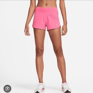 Nike eclipse running shorts in pink, women’s xs